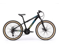 Bikestar MTB staal 21speed 24inch zwart