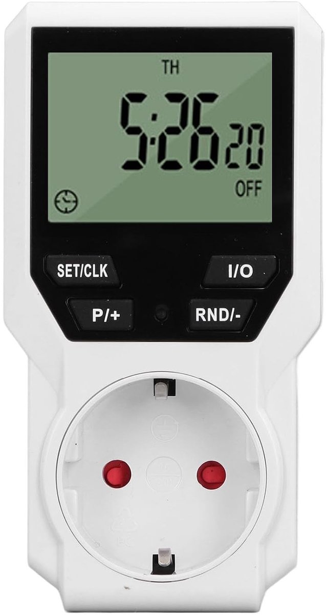 Digitale Display Timer Stekker met Programmeerbare Uitgang en 10 Groepsinstellingen voor Waterverwarming, Elektrische Dekens en Aquaria