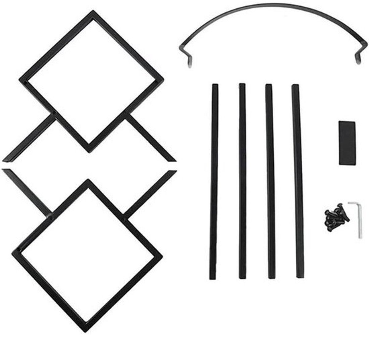 Opbergrek - Platenhouder CD - Media Organiseren - Stapelbaar Ontwerp - 100 LP Capaciteit - Zwart