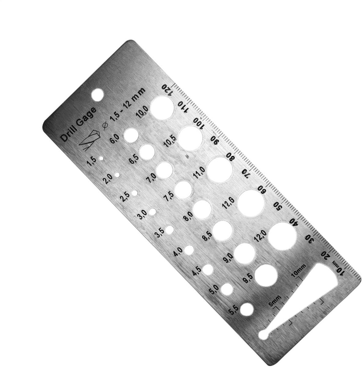 Boormeetmeter voor metrische boormaten - 1,5-12 mm