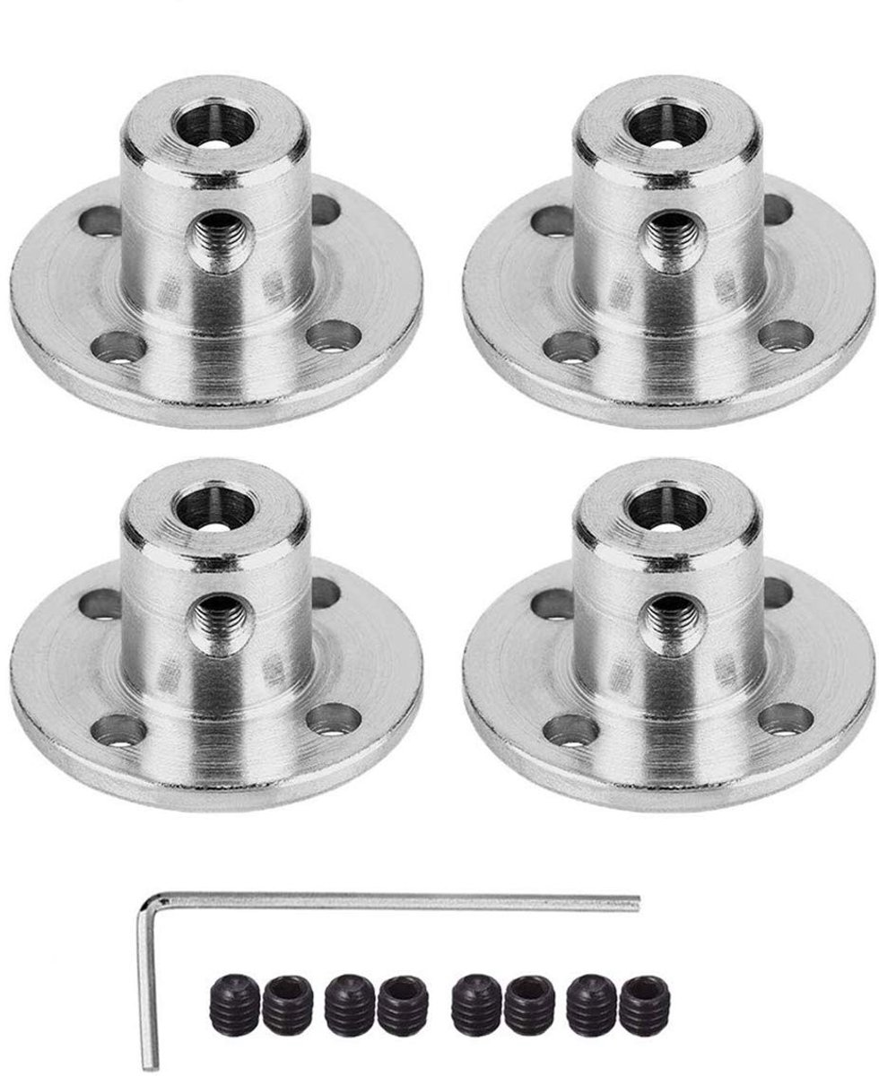 Flensverbindingen Set van 4 - Voor as koppelingen 3.17 mm