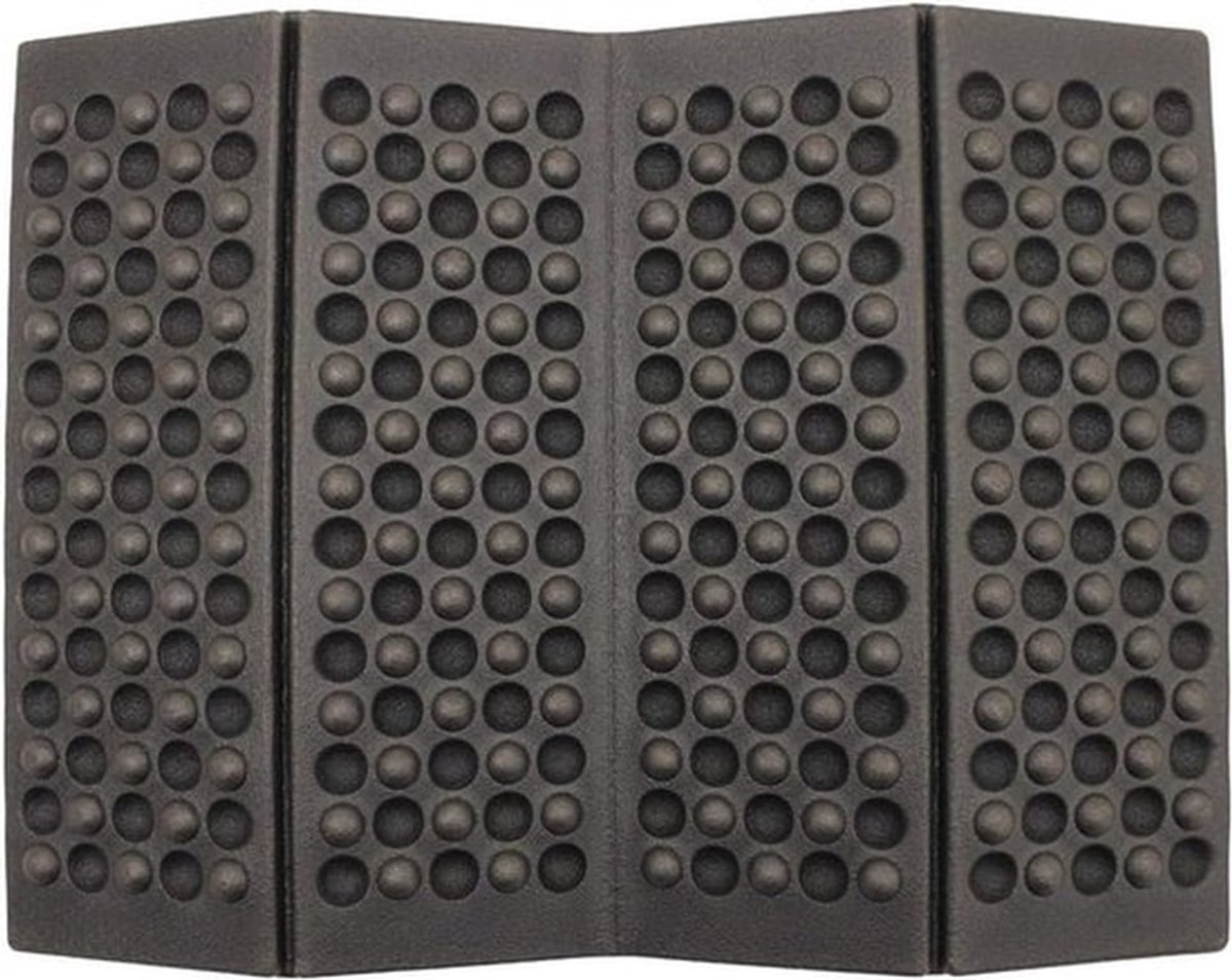 Draagbaar zitkussen - Opvouwbaar Zitmatje - kampeerkussen - Outdoor Zitkussenaterdicht Kunststof - voor Kamperen Wandelen - 27x38x0.8cm - 2stuks - Waterdicht en Comfortabel - Groen/ Zwart