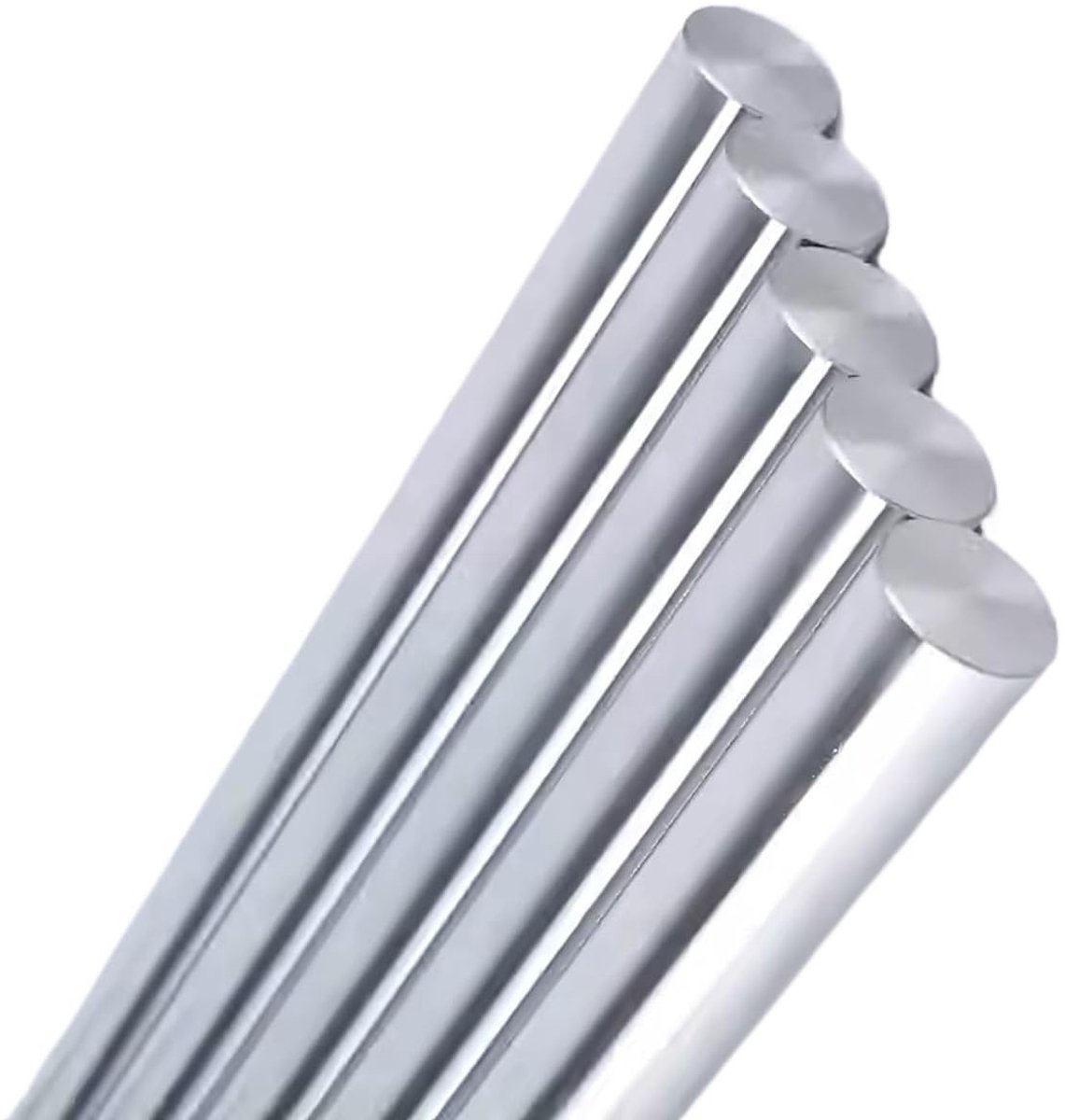 Ronde Metalen Staven - 11-15 mm x 500 mm - 2 Stuks