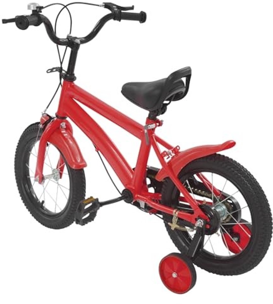 Kinderfiets 14 inch Verstelbaar met zijwielen