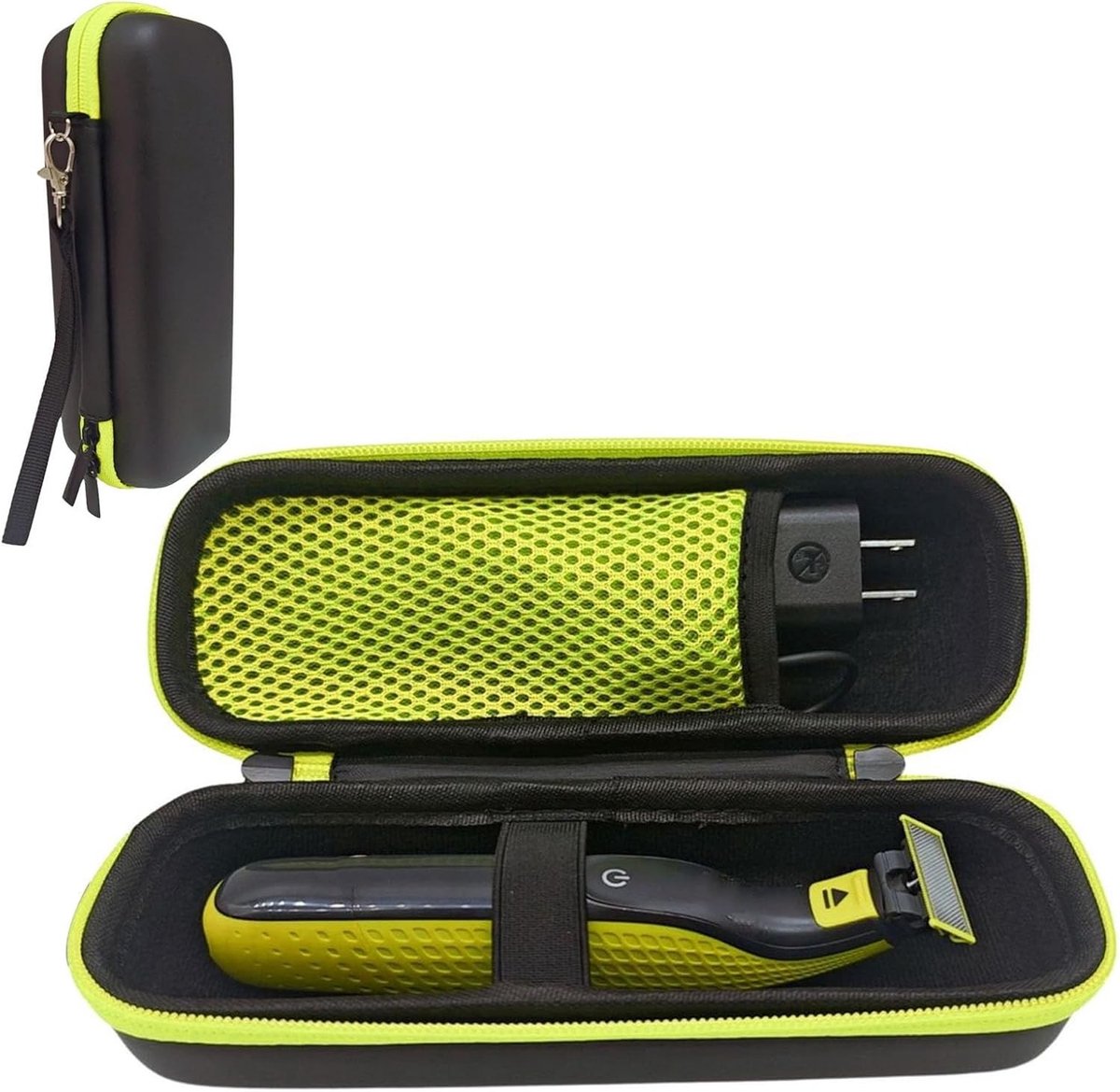 Reis Etui voor One Blade Scheerapparaat, Leer, Geschikt voor QP2530/30, QP2630/30, QP2520/30 en QP2520/65, Compact en Duurzaam, 21 x 6.5 x 6.5 cm