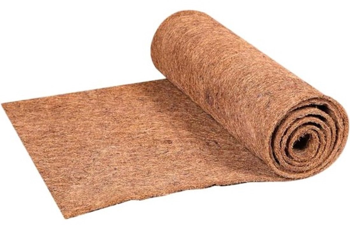 Kokos Voering Rol - Natuurlijke Liner Pads - Plantenbakken Versieren - Ademend Natuurlijk Materiaal - 60 x 100 cm - Natuurlijk