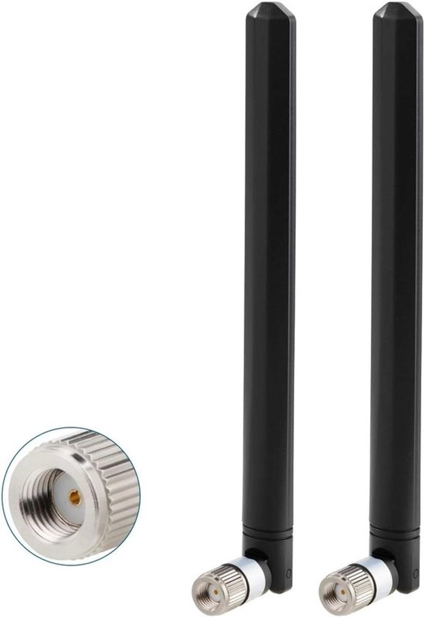 4G LTE Antenne - MIMO Antenne - Signaal Verbeteren - Dual-Band Frequentie - 5dBi Versterking - Zwart