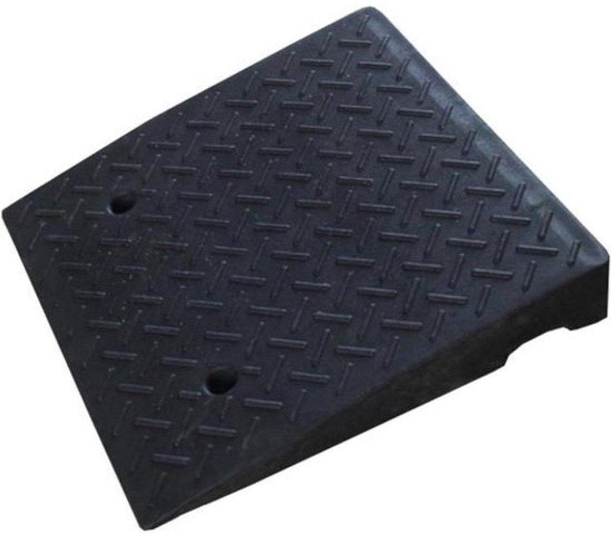Oprijplaten Rubber - Stoeprandhelling Drempelhulp - Toegang Verbeteren - Hoge Laadcapaciteit - 50x50x12cm - Zwart