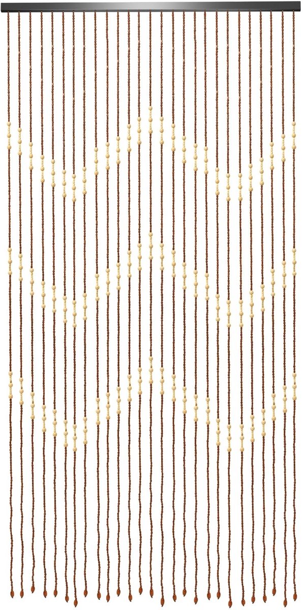 Deurgordijn met Kralen - Houten Vliegengordijn, 90 x 175 cm