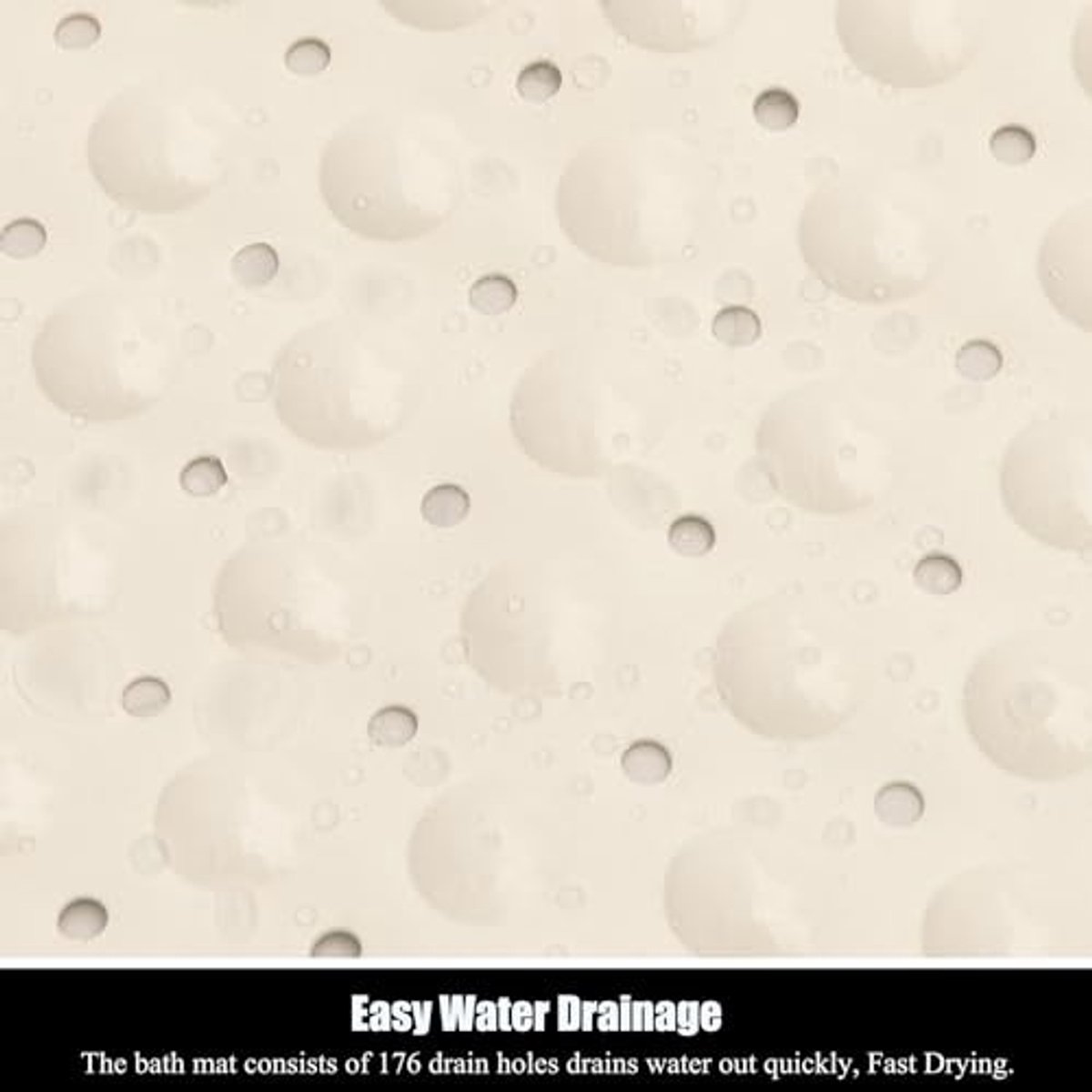 Antislip Badmat - 61x30cm - Beige