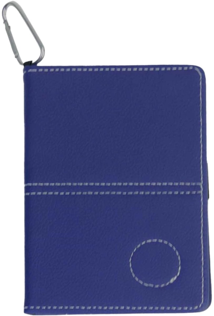 Golfscorekaart Houder Set - Waterdicht PU Leer - Blauw