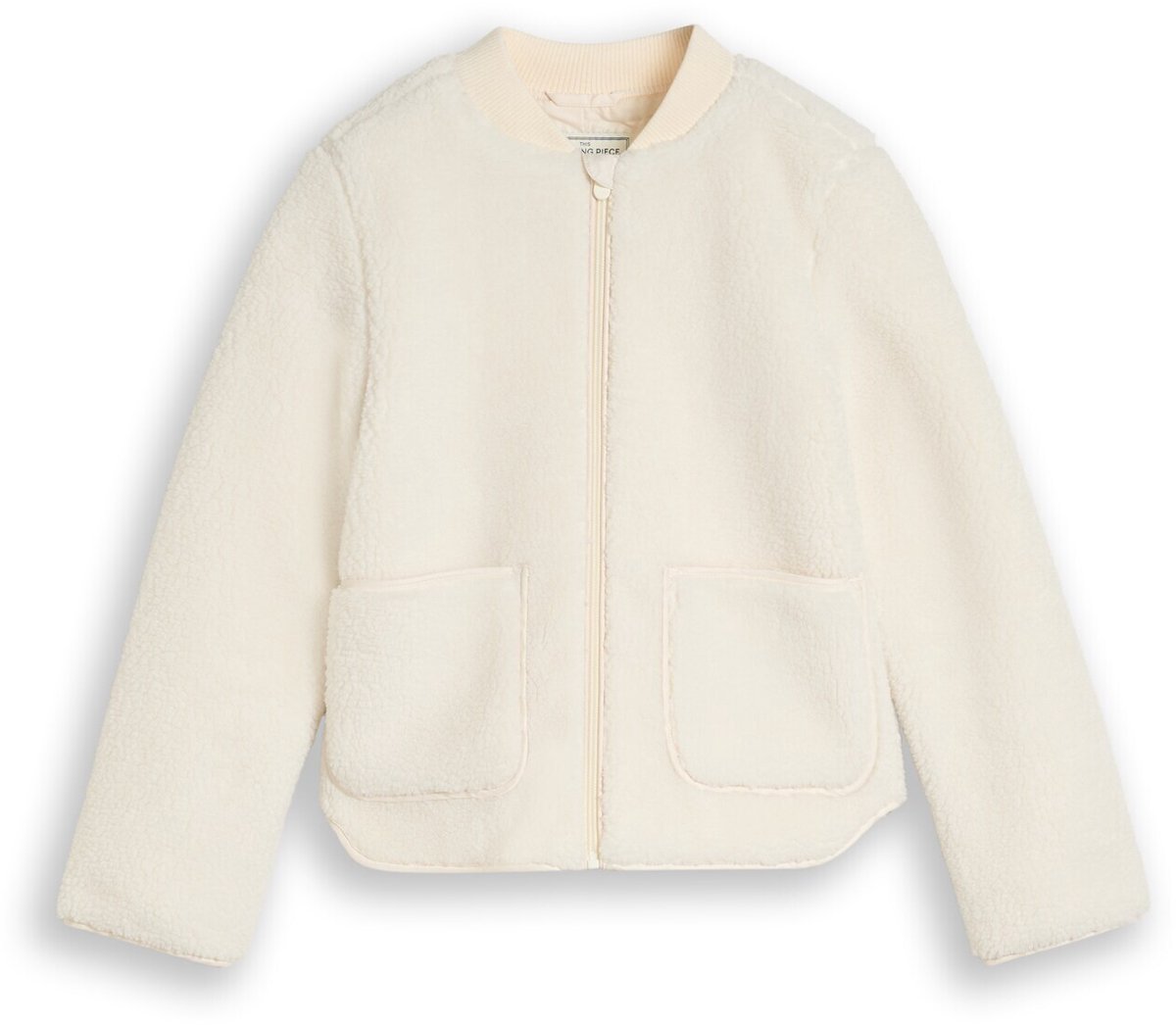 Tom Tailor - Teddy-bomberjack - Maat 176 - light creme teddy