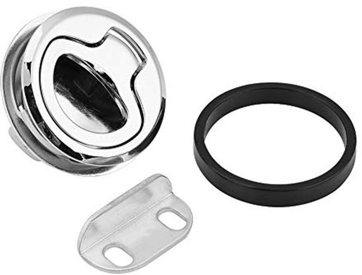 RVS flush pull sluiting met verstelbare klemdikte van 1-10 mm, ideale slam latch voor maritieme toepassingen en recreatievoertuigen, duurzaam en roestbestendig