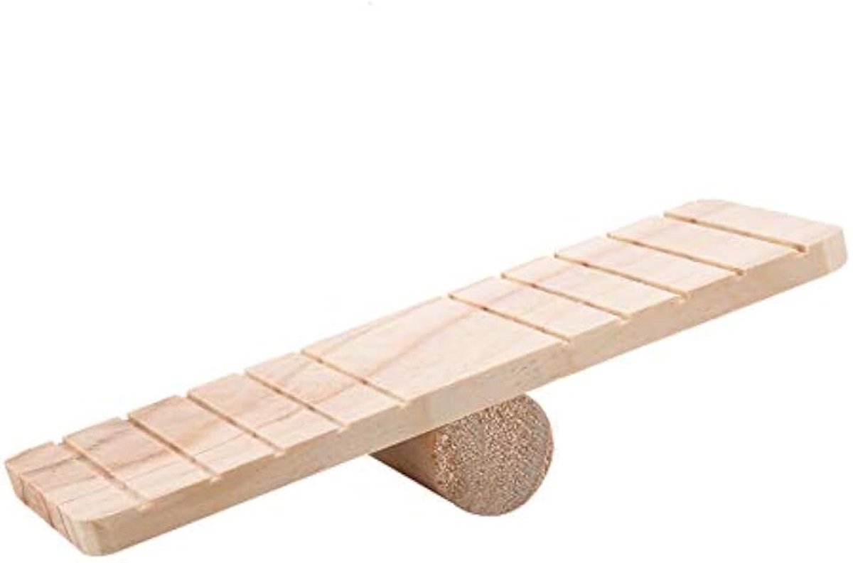 Speelgoedwip voor cavia's, 19 × 7 × 4, klein huisdier, houten wip, speelgoed, hamster, muis, racemuis, chinchilla, cavia's, speelgoed