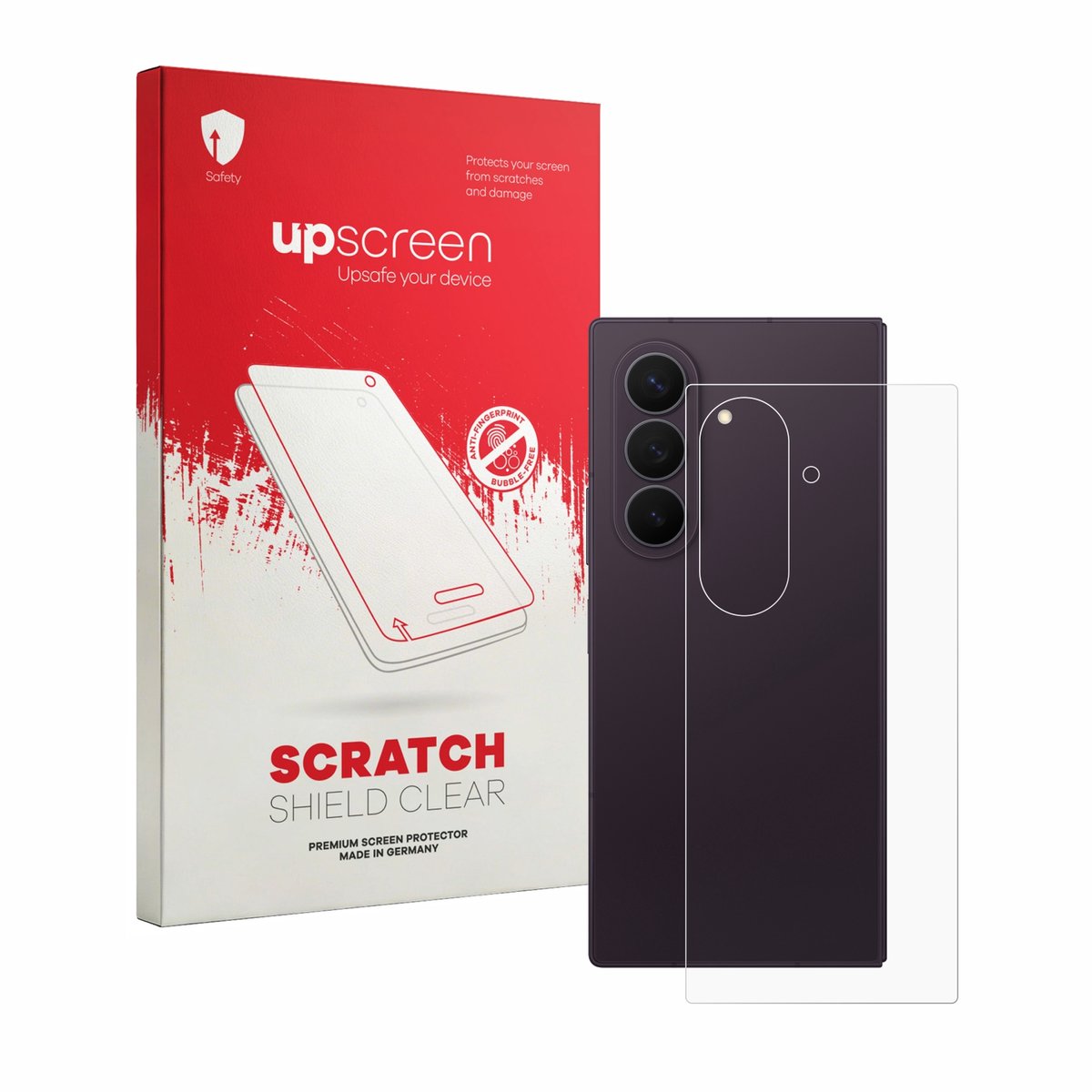 upscreen - Screenprotector voor Samsung Galaxy Z Fold 8 Ultra (Achterkant) - Folie Beschermfolie transparant