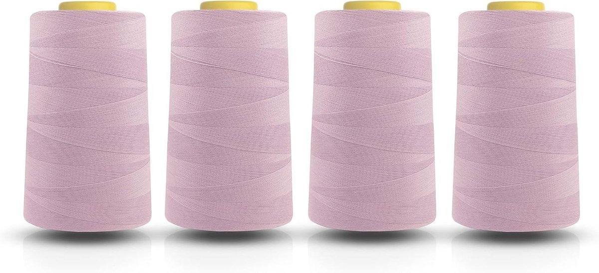 Naaimachine Garen - Polyester Draad - Kleding Maken - Hoge Kwaliteit - 5000 Meter Kegels - Lila