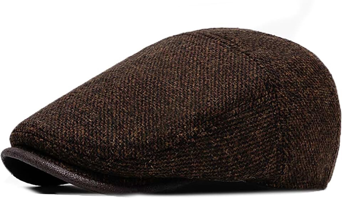 Platte baret baret nieuwsboy plat, vintage stijl verstelbare cabbie hoed