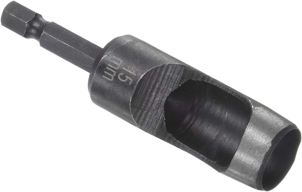Perforator van leer, diameter 15 mm, perforator van staal met een hoog koolstofgehalte - (toepassingen: voor rubber, papier, zachte materialen)