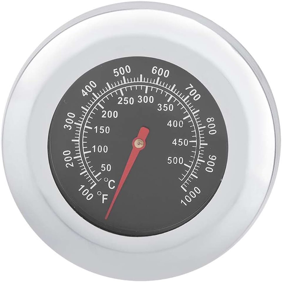 Oventhermometer van roestvrij staal, keukentemperatuur voor grill, 50 tot 500 °C, 100 tot 1000 ℉