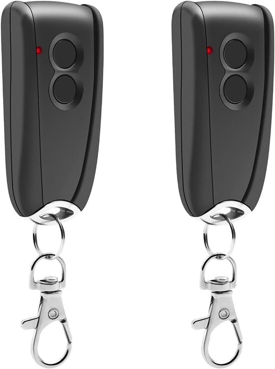 Handzender voor EcoStar RSC2 433, garagedeuropener afstandsbediening 433,92 MHz, 4 kanalen, compatibel met EcoStar Liftronic 500/700/800, Portronic D2500/D5000/S4000, 2 stuks