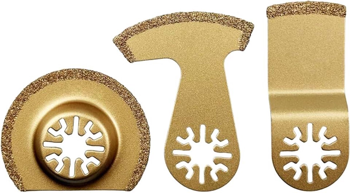 Zaagbladen, oscillerend hardmetalen accessoires, multifunctioneel gereedschap voor multimaster, segmentzaagblad, dompelzaagblad voor vloeren, tegels, voegmortel, beton, metselwerk