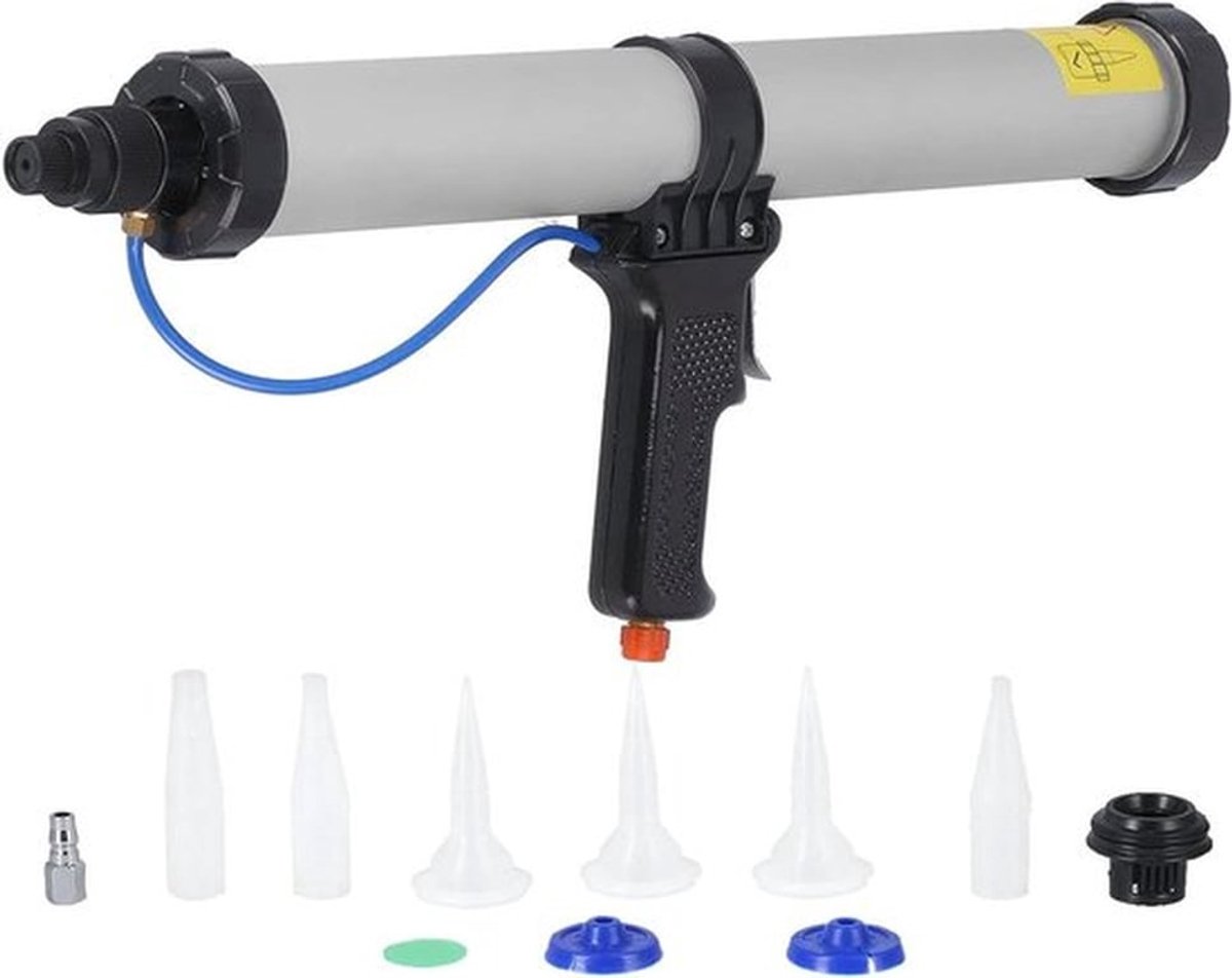 Luchtkitpistool voor kitwerkzaamheden in huis en industrie - Lichtgewicht en professioneel - Draadloos met 600 ml capaciteit
