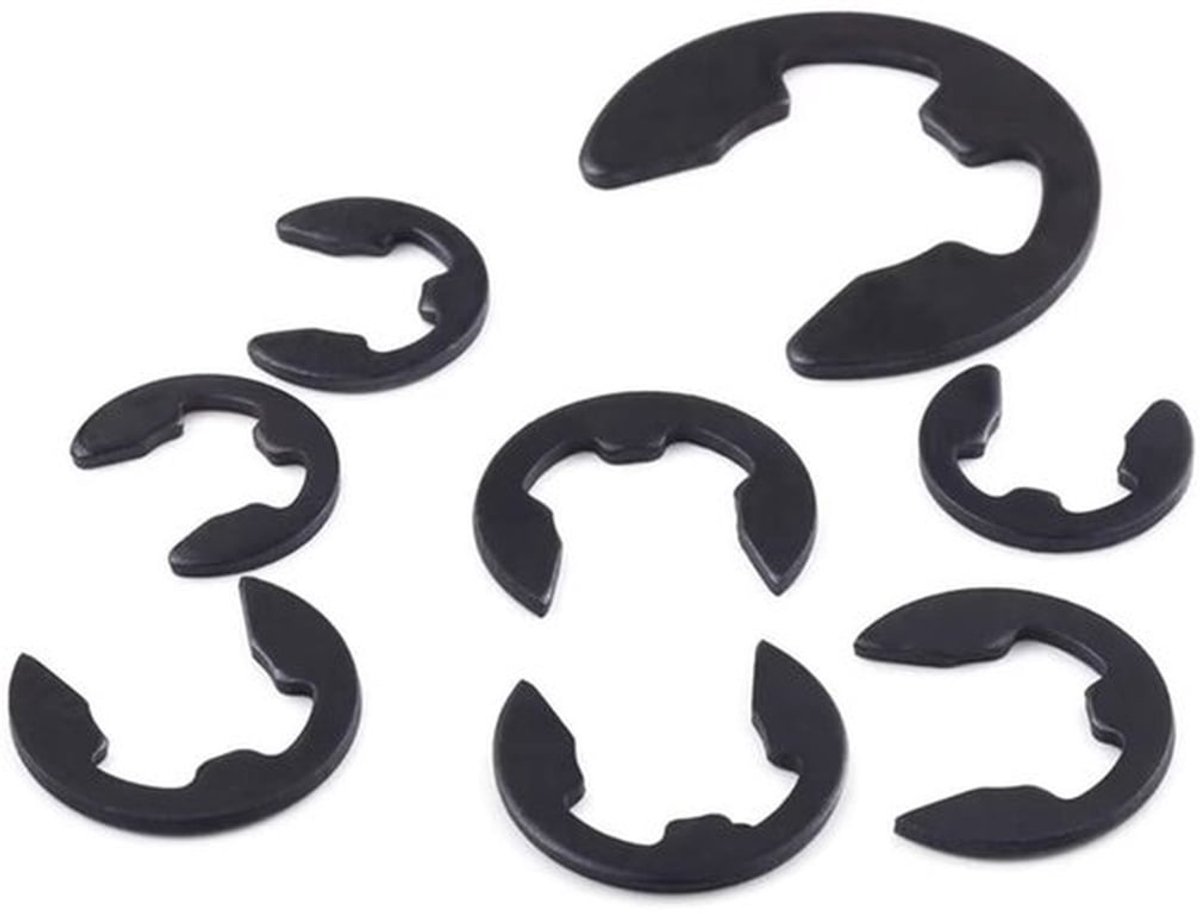 Borgring E-Clip 2.5mm - Borgringen Assortiment - Externe Circlip - Interne Circlip - Mangaanstaal - 200 Stuks - Snap Ring