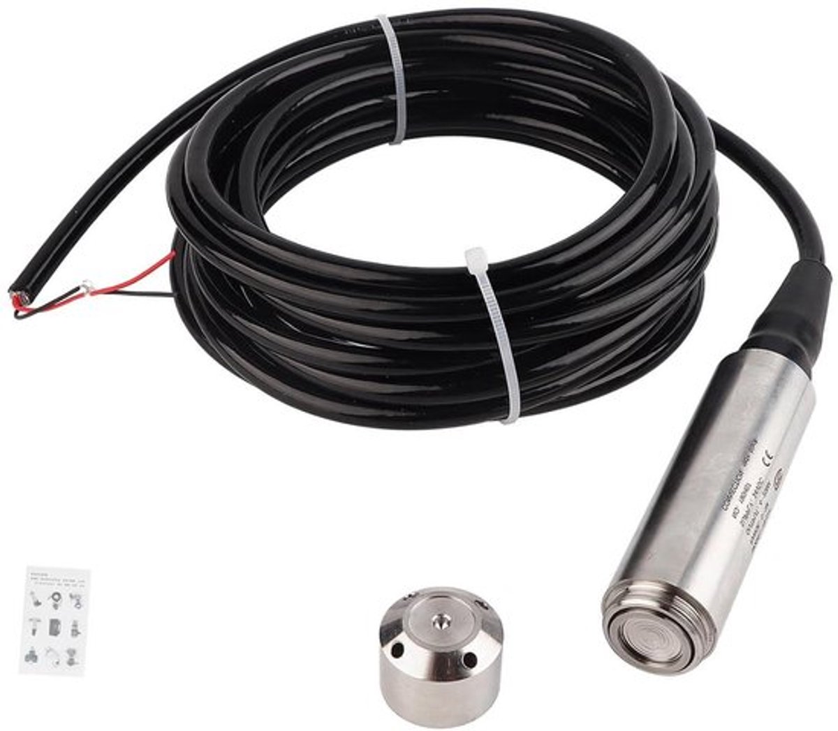 Vloeistofniveauzender met 5m kabel voor nauwkeurige bewaking - anti-impact design - 1232 VDC 420 mA - 0-5 meter - Sensor voor vloeistofniveaumeting