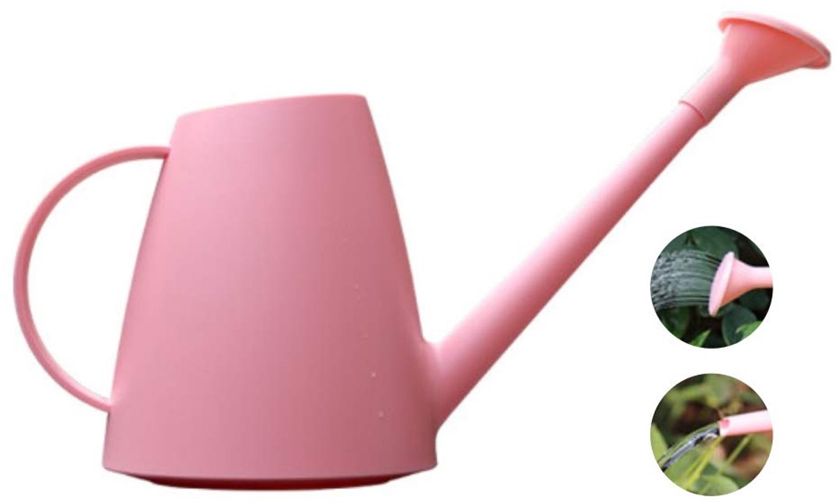 Gieter Kleine Lichtgewicht Leuke Indoor Outdoor Tuinplanten, Gieter, 0,48 Gallon met Douchekop Roze