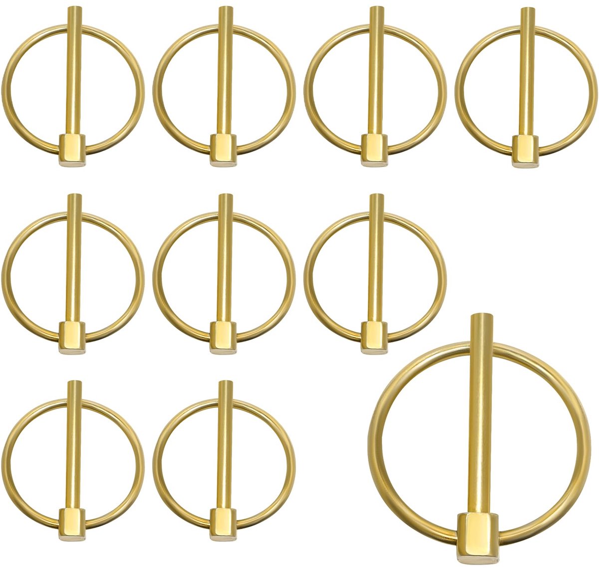 10 stuks landbouwpennen, vergrendelingspen voor aanhangers, ronde clips, veiligheid voor boerderij, tractor, aanhanger, vrachtwagen, grasmaaier