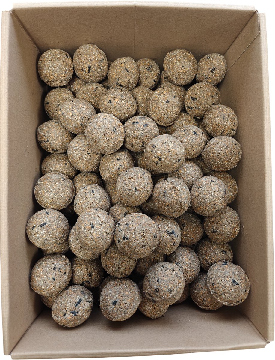 Voerwaarts Mezenbollen zonder netjes - 200 stuks - Vetbollen zonder netjes - tuinvogelvoer