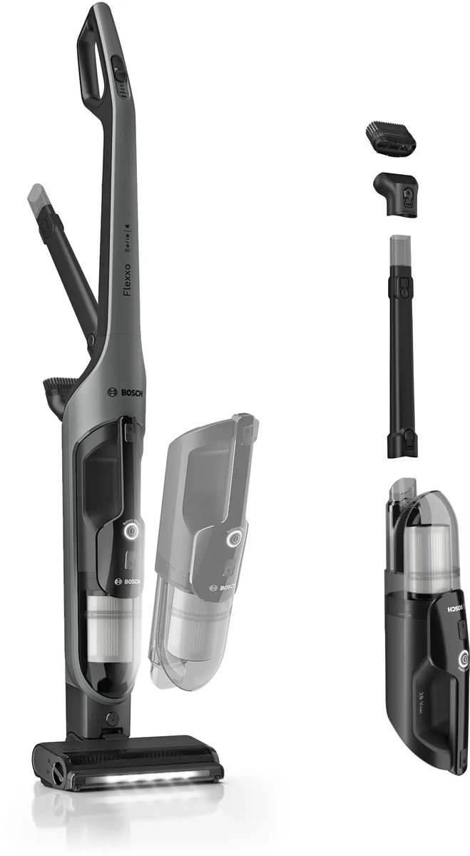 Bosch Serie 4 BHH4GN28 handstofzuiger Grijs