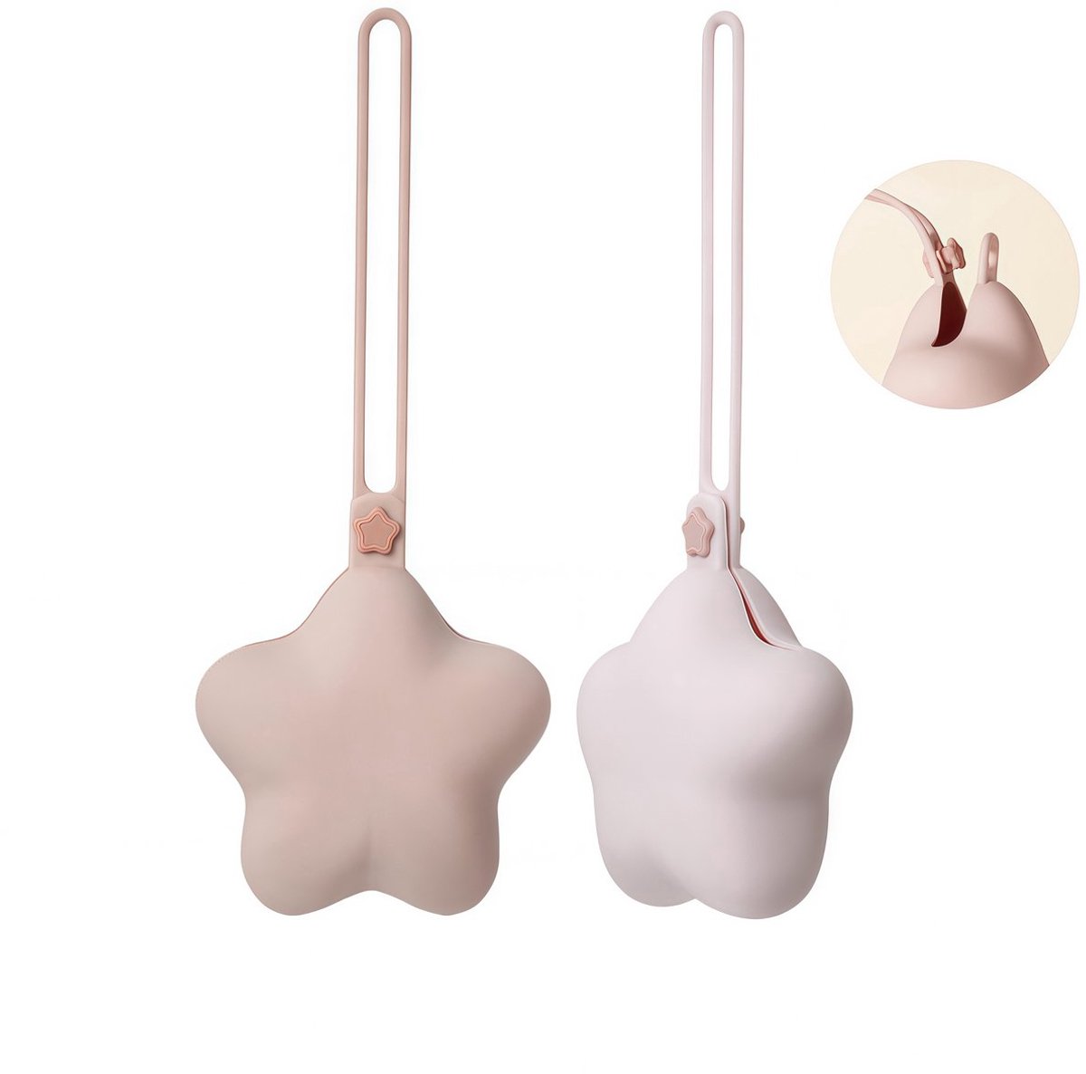 Casalora Speenhouder - Pacifier Box - Pastelroze en lichtpaars - 2 stuk