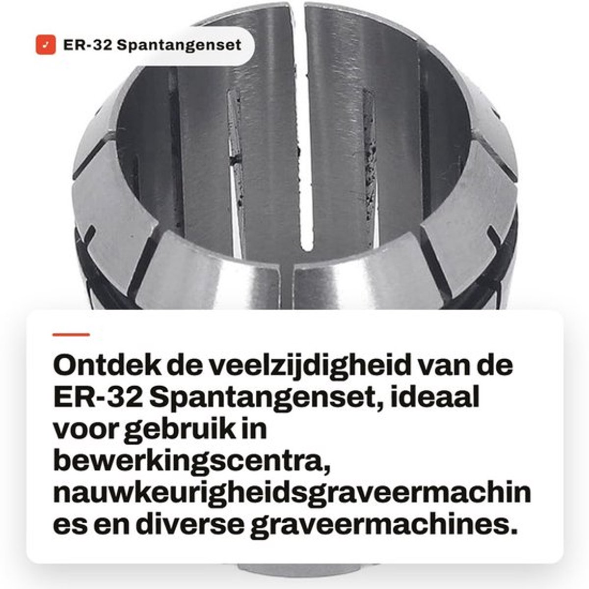 Spantangenset - Gecementeerd Hardmetaal - Stevige Klemming - Slagvast - Duurzaam - Voor CNC Graveermachines - Spantang