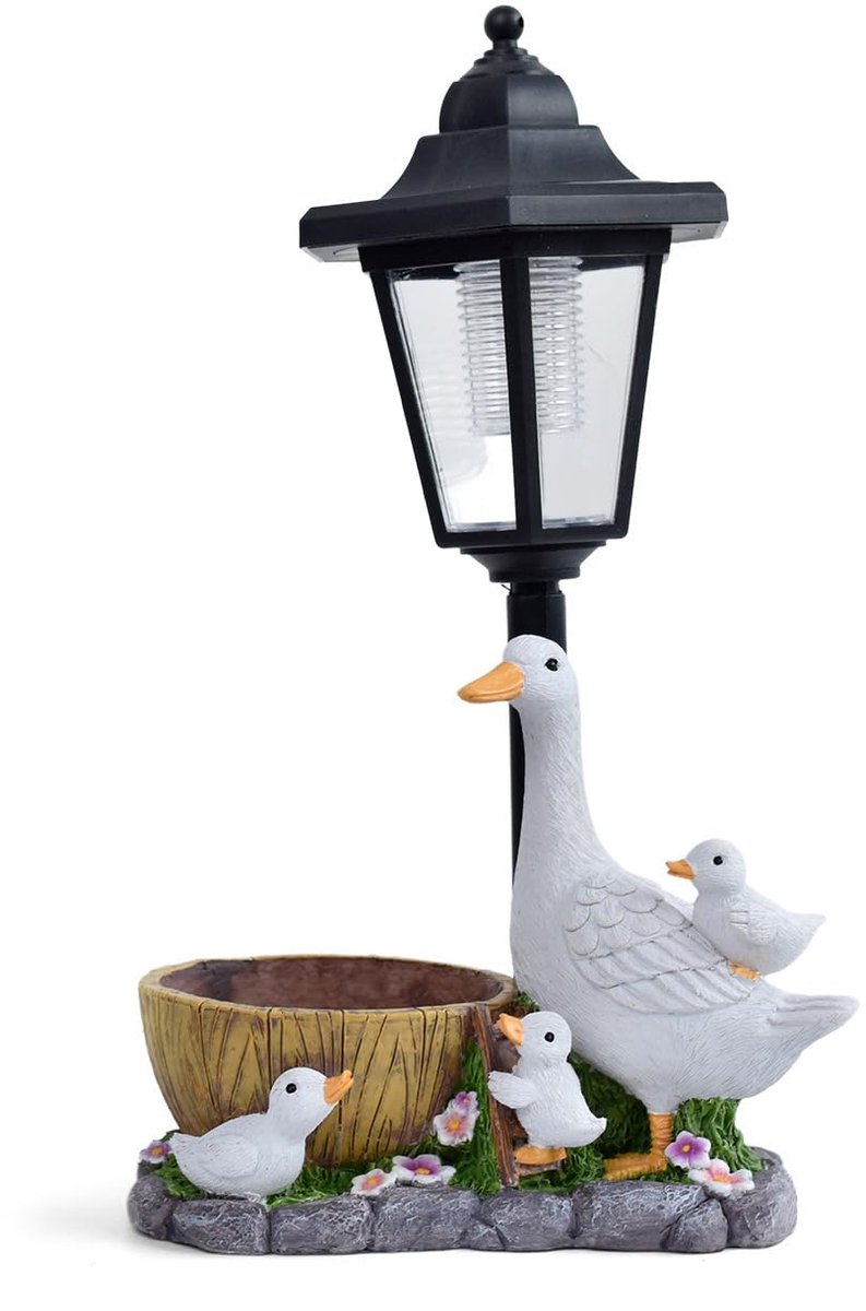 Tuinfiguren met Solar Lantaarn - Dieren Tuindecoratie - Solarlamp voor Buiten - Sfeervolle Verlichting - SnelShoppen
