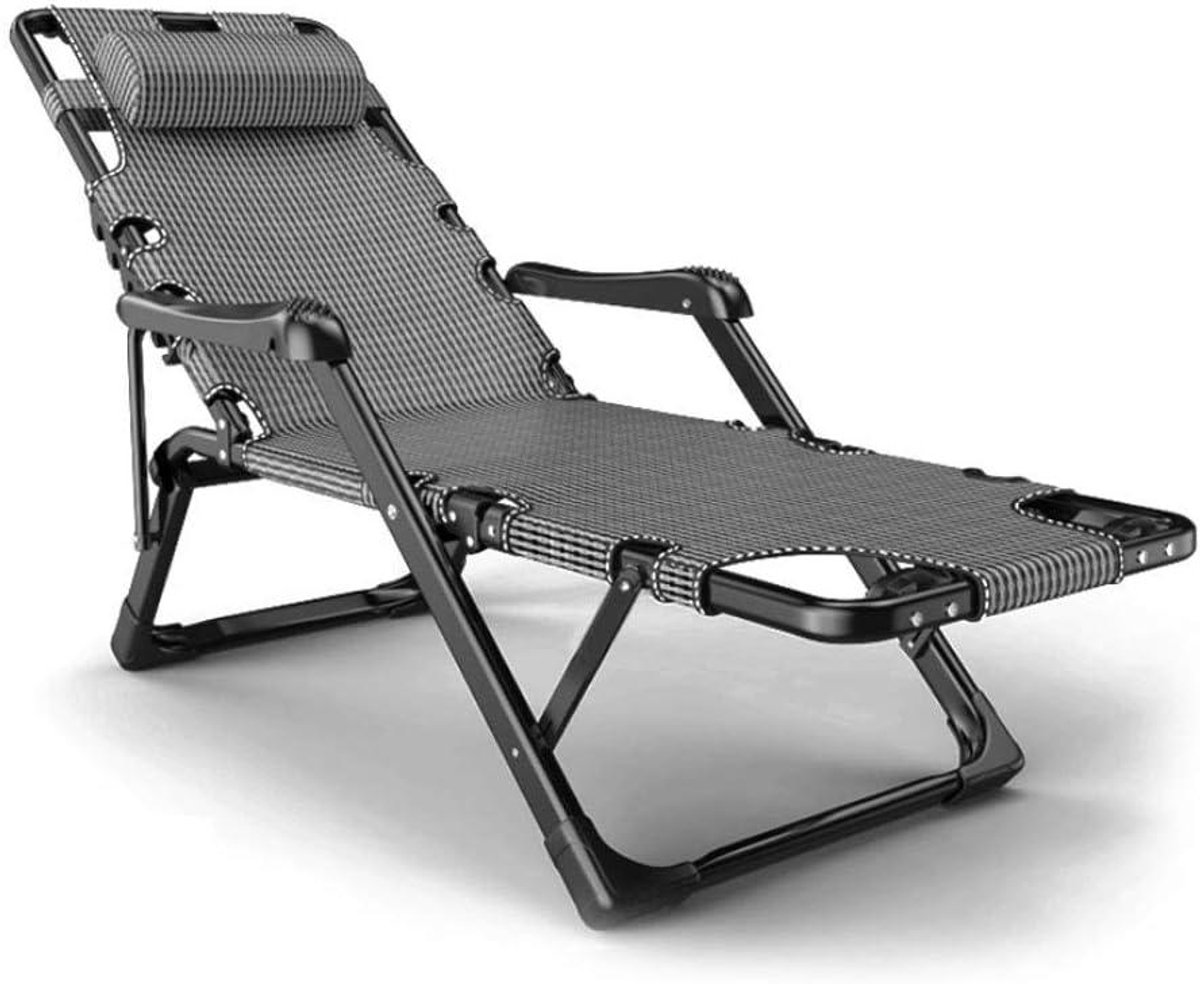 Campingstoel Ligstoel - Opvouwbaar bed - Buiten ontspannen - Zwaartekracht vrij - 178 cm lang - Veelkleurig