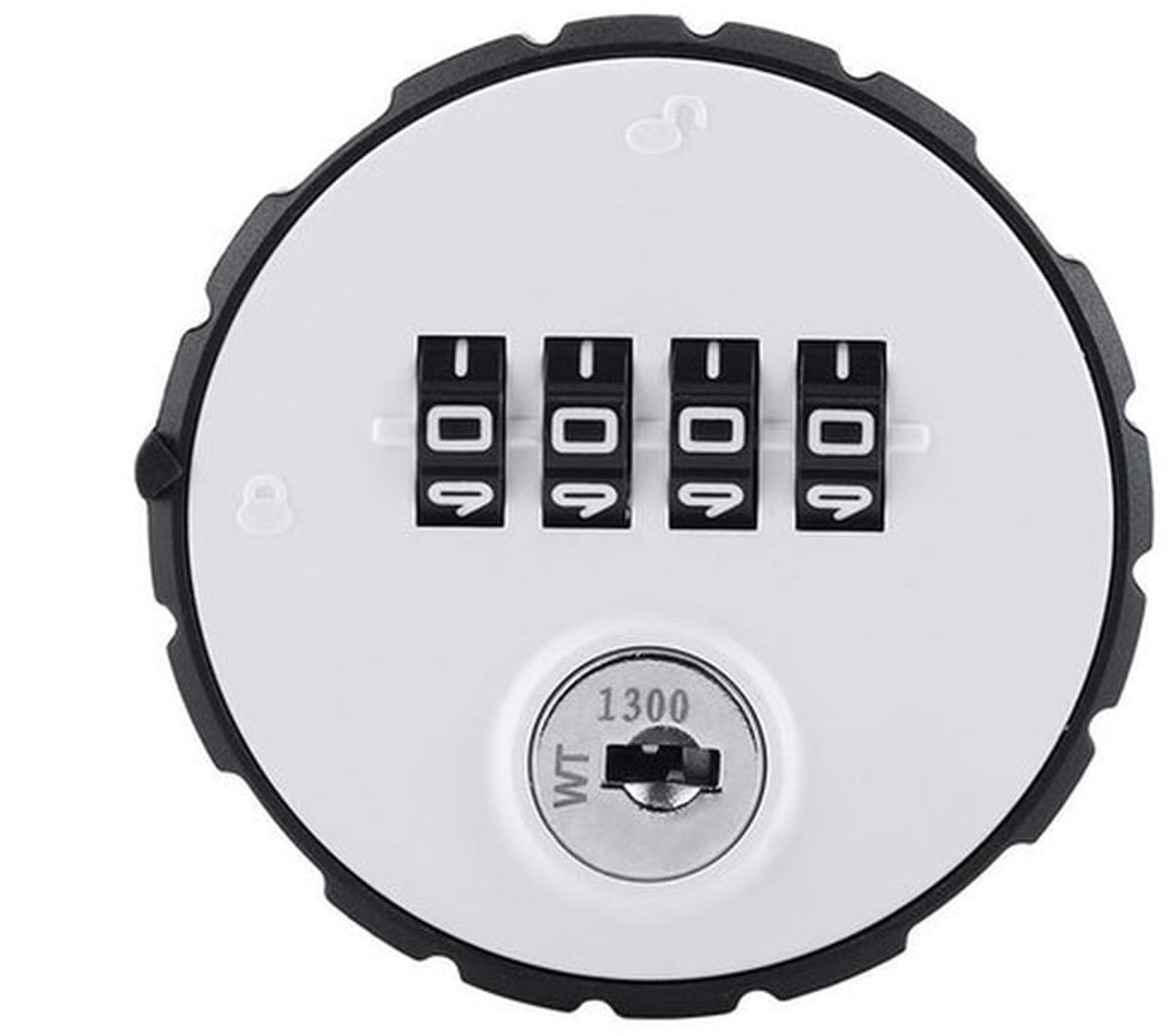 Cam-slot met 4-cijferige combinatie - digitale zinklegering - codeslot buitendeur - veilig slot - inbouwdikte 20 mm - geschikt voor kasten