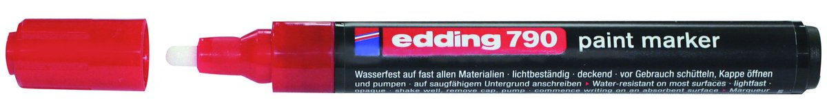Edding Permanent Marker Rood 2-3mm - Voor Diverse Oppervlakken
