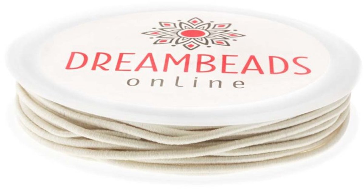 Elastisch Koord (1 mm) Beige (10 Meter)