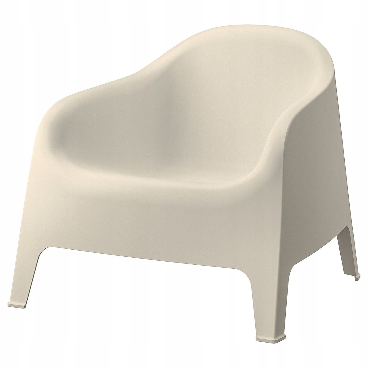 IKEA SKARPÖ Tuinstoel Beige Kunststof - Comfortabel & stapelbaar