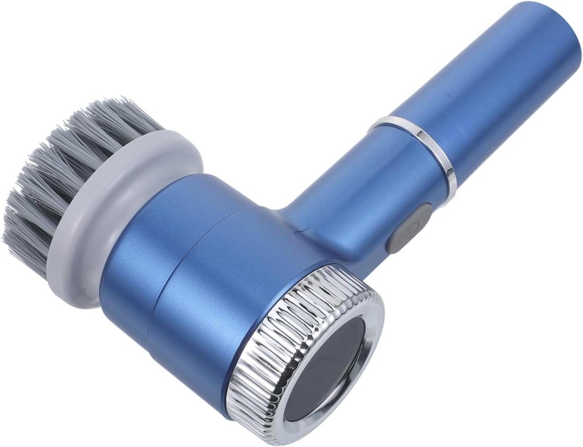 Elektrische Schrobborstel - Douche Reiniger - Badkamer Schoonmaken - Draadloos en Krachtig - 20 cm Lengte - Blauw