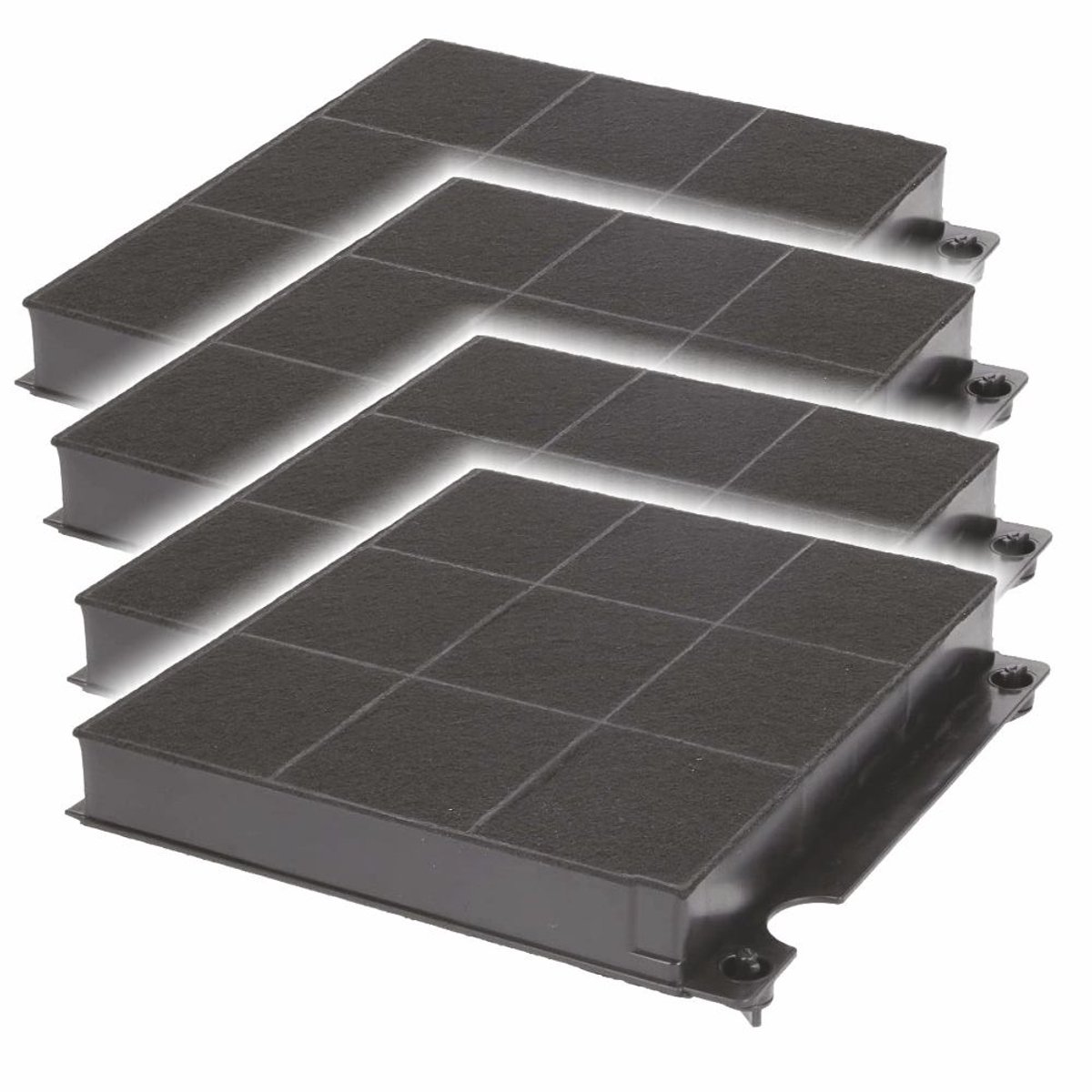 4x Zanussi Koolstoffilter MCFE01ST / 9029800456 / Type 15 / 9029793818 / MCFE01