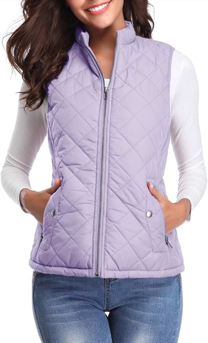 Fuinloth Damesvest, Herfst Lichte Bontvest Wester Korte Jas Vest Gilet