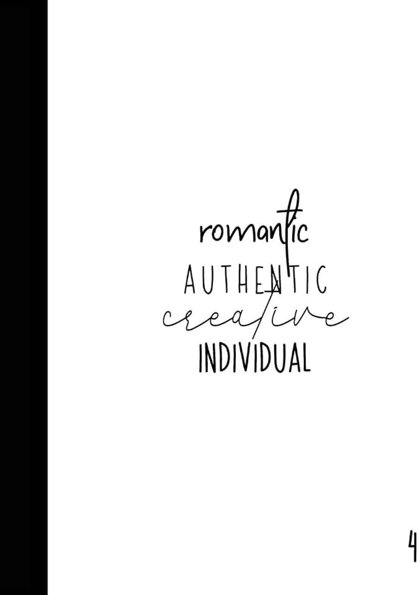 Authentic Creative Individual: Type 4 Gift Notebook | The Individualist | Large Composition Book