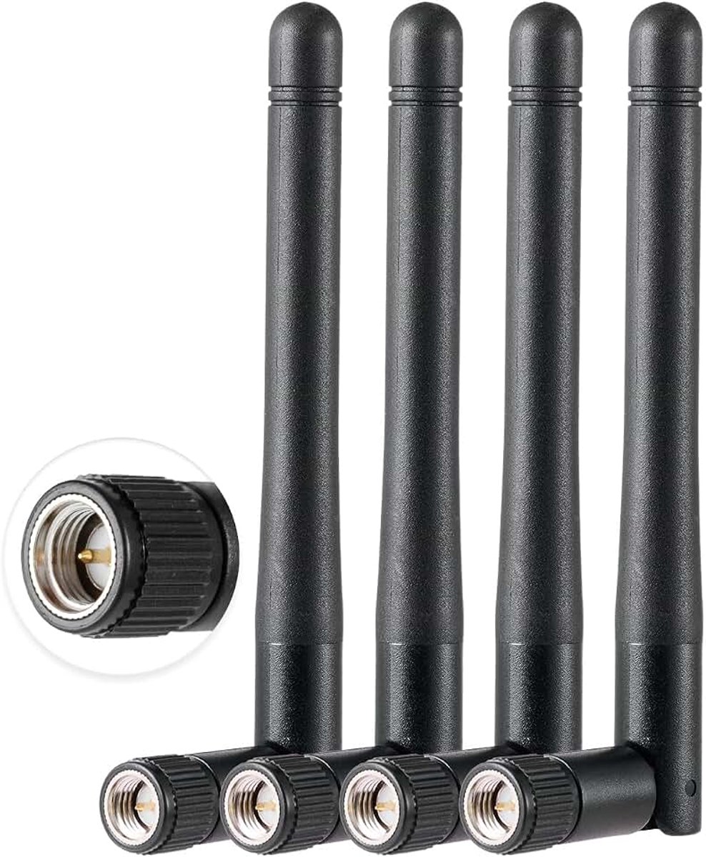 4PCS Dubbele Band WiFi Antenne 2.4GHz 5GHz 5.8GHz 1.5dBi MIMO SMA Mannelijke Antenne voor WiFi Router Draadloze LAN Kaart PCIe Kaart Router Video Surveillance Monitor