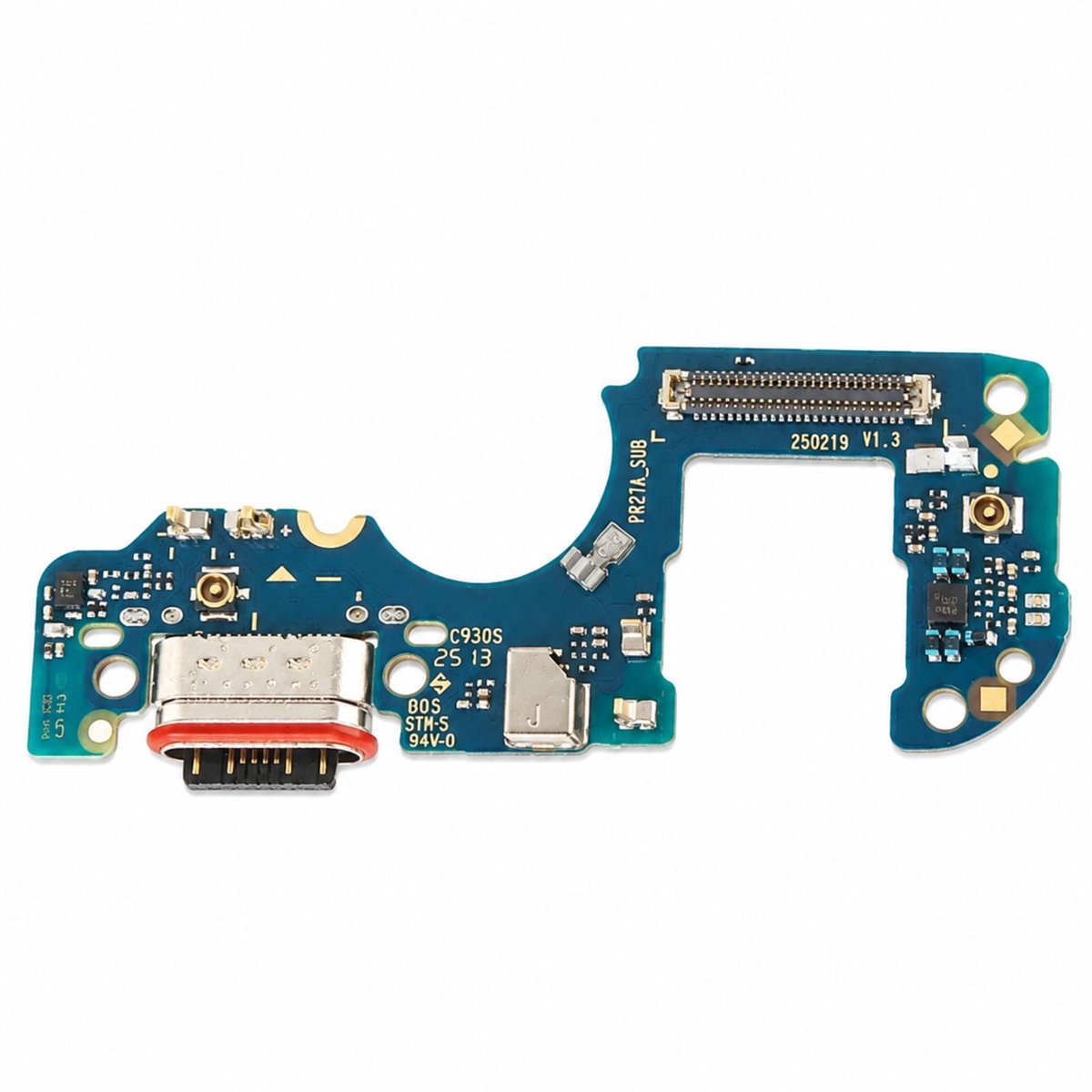 Motorola, USB-C Oplaadconnector voor Moto G56 met Microfoon Service Pack, Groen