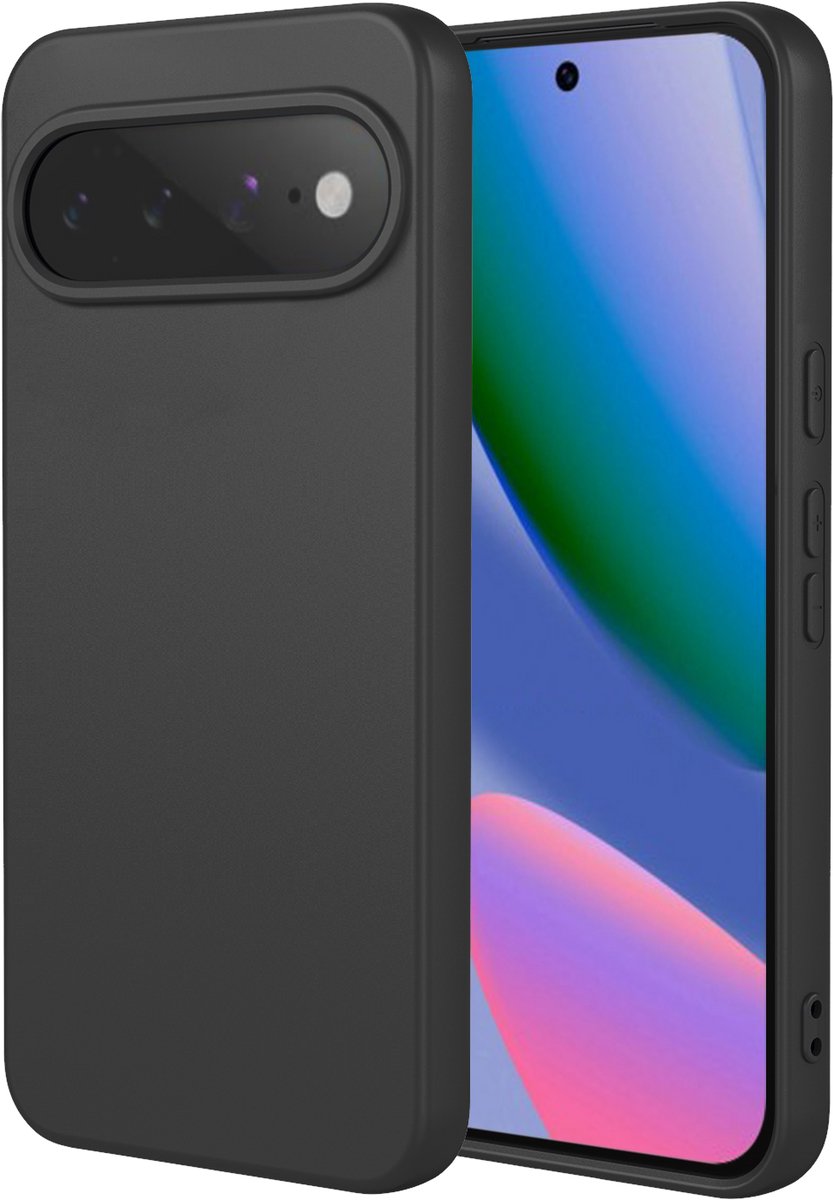 MobyDefend Hoesje - Geschikt voor Google Pixel 11 - Matte Siliconen Backcover - Zwart