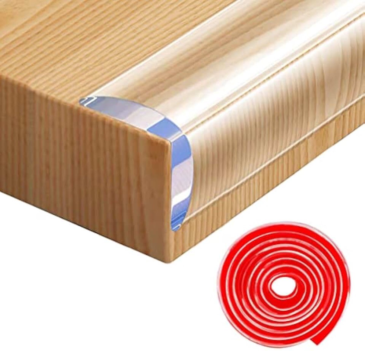 rand- en hoekbeschermers, veiligheidsbescherming voor baby's, doorzichtige meubeltafelhoekbescherming voor meubels tegen scherpe hoeken (1,5 cm x 4 m)