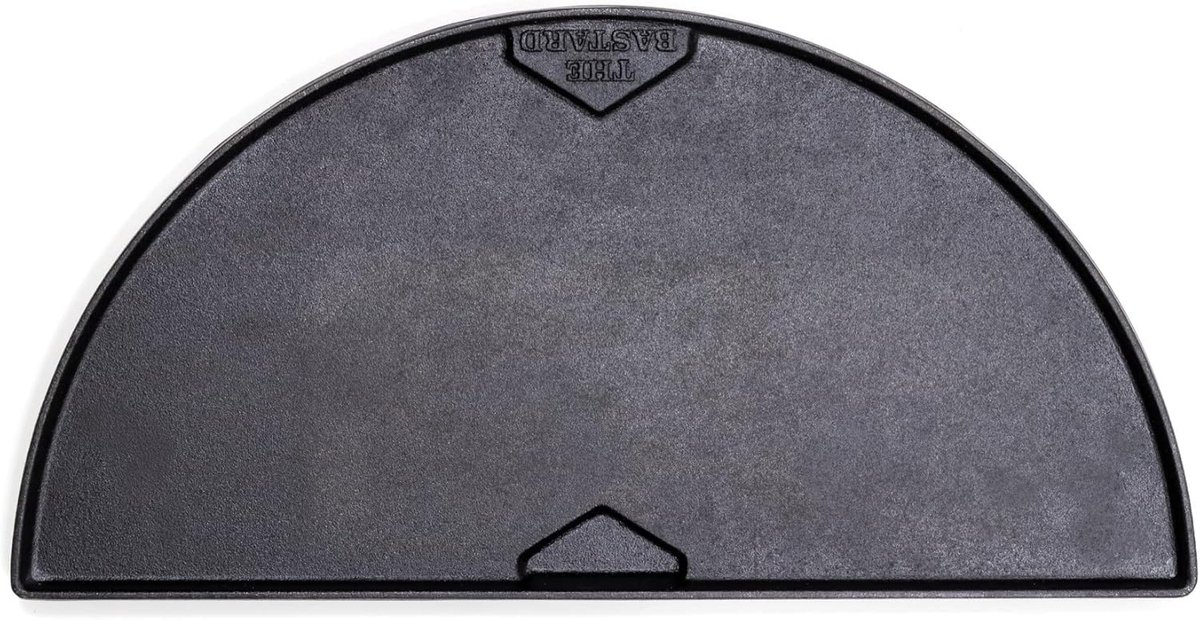 Gietijzeren halve maan grillplaat groot - BBQ - perfect voor grillen - duurzame warmteverdeling - SnelShoppen