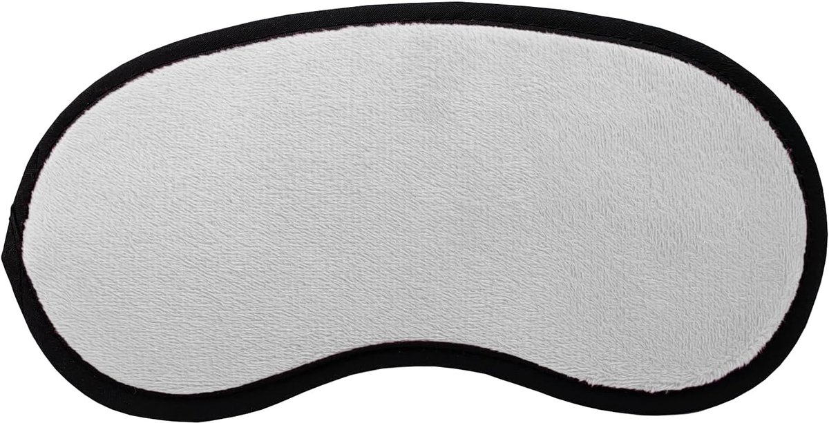 Slaapmasker in het donker, licht (slechts 7 gram) oogmasker voor dames en heren, glad en zacht, ergonomische reisbandage, verduisterende zonwering voor slaaplicht (wit)
